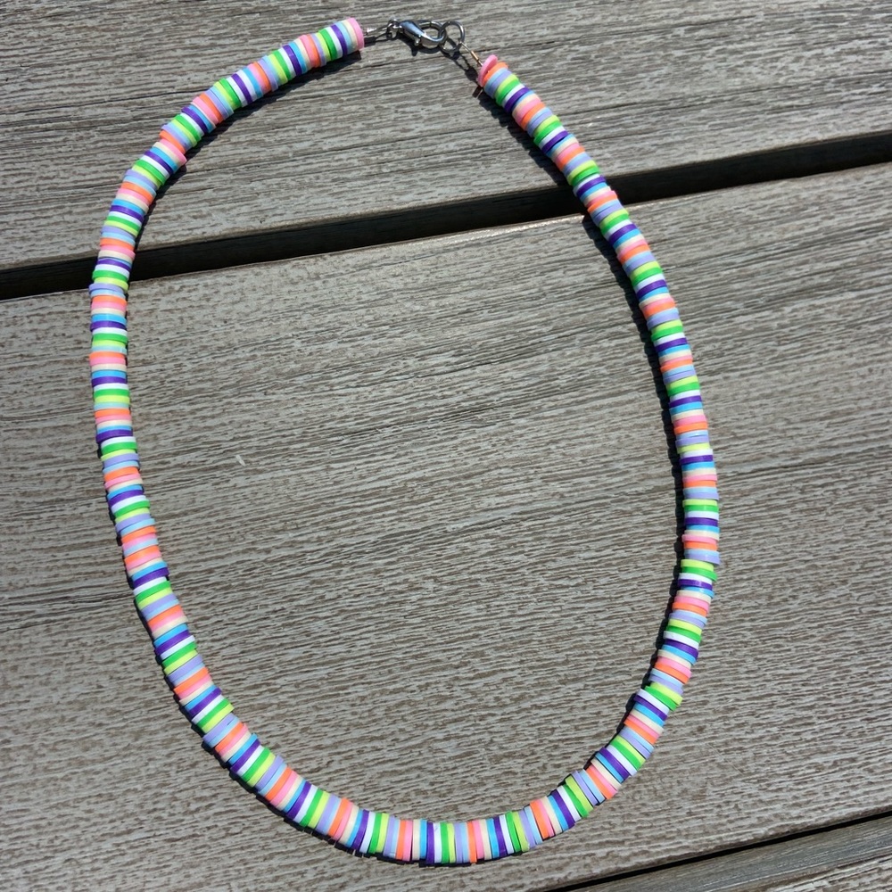 Beach Rainbow Choker Necklace